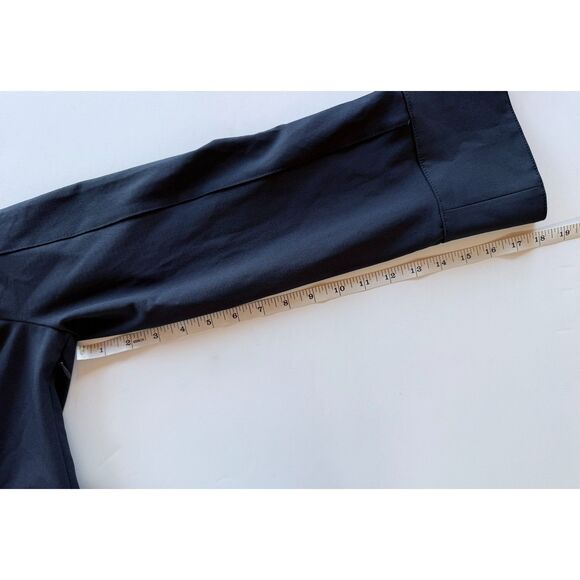 NWOT Cinq a Sept Kyla Long Sleeve Belted Midi Button Down Shirt Dress in Navy 10 - Picture 16 of 16